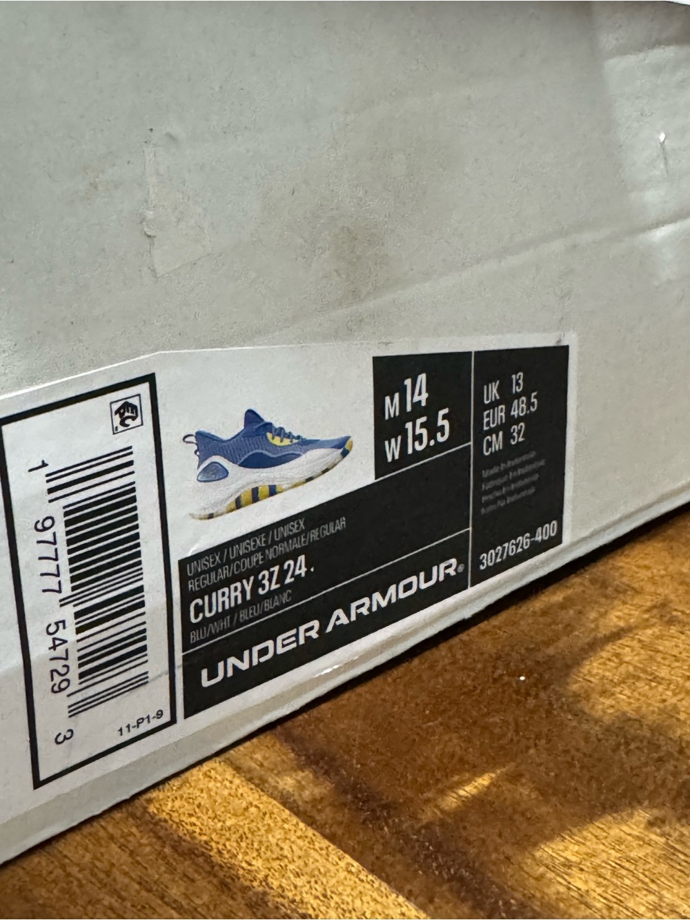 Under Armour Curry 3Zer0 24 Basketball Shoes Team Royal 3027626-400 Mens Size 14 - Picture 12 of 12